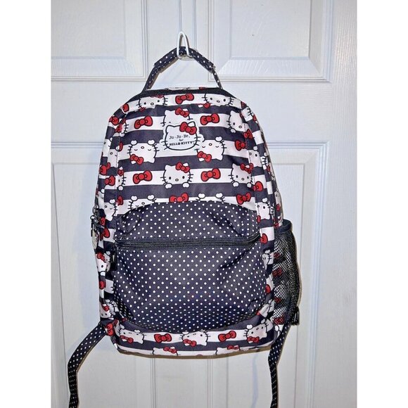 Jujube X HELLO KITTY Be Packed Backpack Dots & Stripes Bookbag Travel - Picture 2 of 16